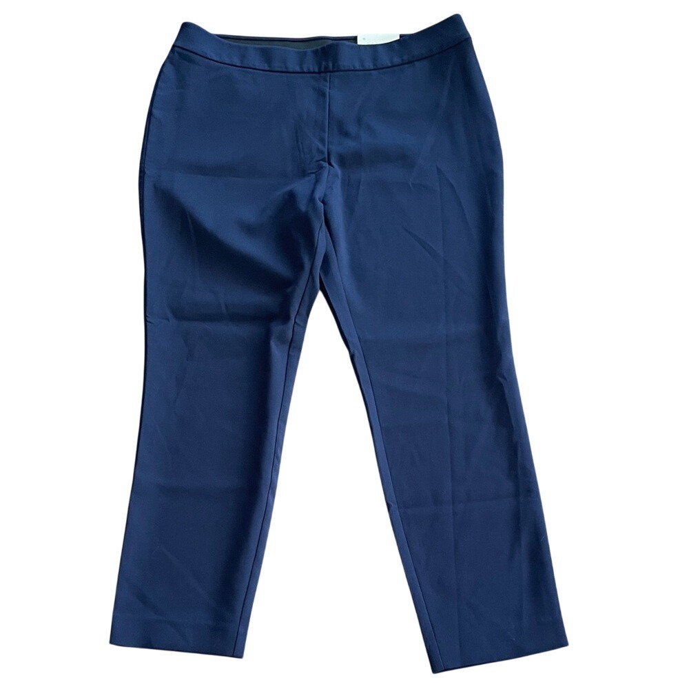A New Day Pull On Navy Skinny High Rise Dress Pants‎ 14 NWT
